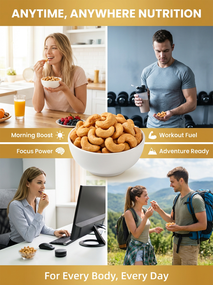 ✨<Available Only 30 Days/Year> Premium Vietnamese W240 Cashews, freshly harvested with incredibly rich and plump flesh! ✨