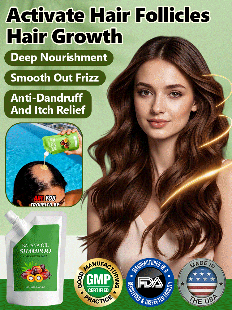 ✨【100% Pure Palm Fruit Formula】 Hair Growth Promoting, Silicone-Free PalmFruit Regrowth & Care Shampoo 🌿