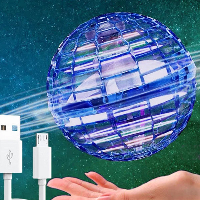 ✨Flying Orb Ball,🛸  Hand Controlled Boomerang Drone with LED Lights - Safe Indoor UFO Toy for Kids, Boys & Girls