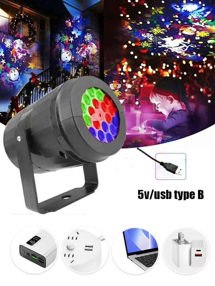 ✨ Christmas Projector Lights Indoor/Outdoor | Waterproof LED Holiday Show forHome, Parties & Yard with Rotating Santa & Snowflake Patterns 🎄