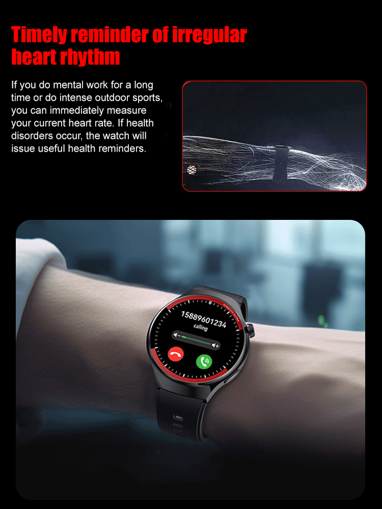 🚀 Titan X1 Smartwatch | 📈 Monitor Key Vitals Non-Invasively | 💓 24/7 Heart Rate, ECG & SpO2 | 🔋 7-Day Battery Life Health & Fitness Tracker for Men & Women