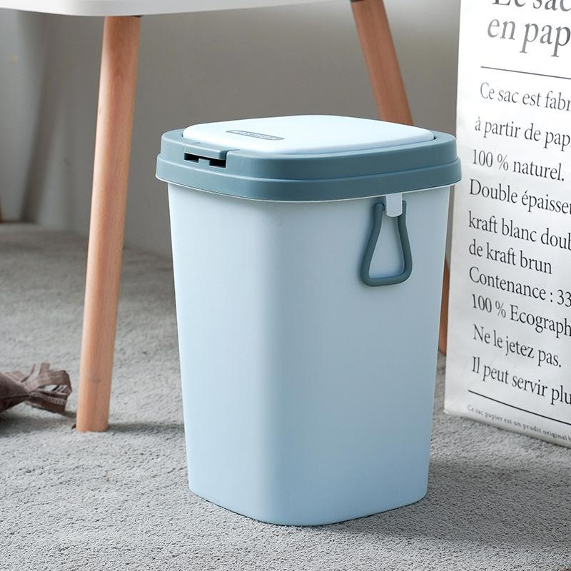 Simple trash can with lid, trash can with lid, household living room, bathroom, toilet, kitchen, pre