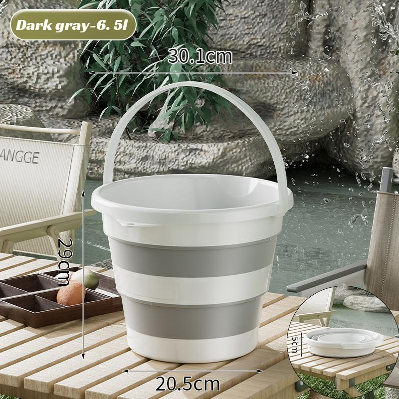 Quasi 10 liter folding bucket two-color folding bucket plastic folding bucket foldable and convenien