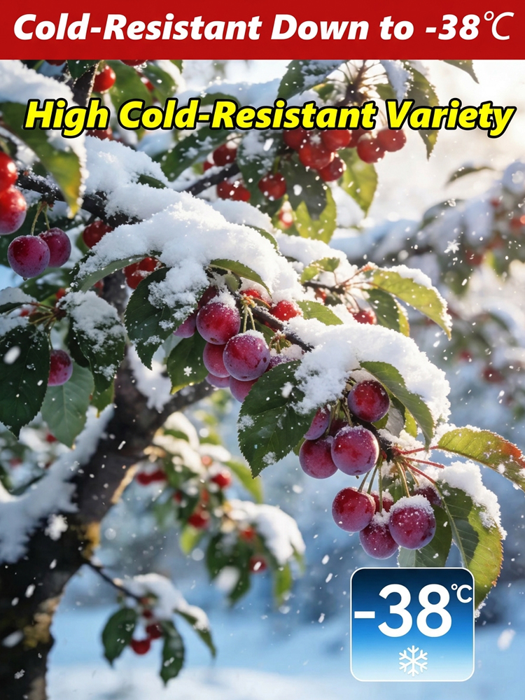 🍒 <Harvest in Just 60 Days> Giant Red-Flesh Cherry-Plum Hybrid—30% Sugar & Grows like a Wildflower! 🍒