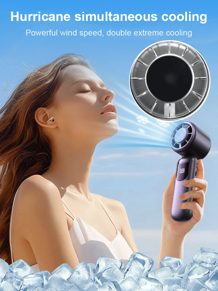 Personal Air Conditioner Neck Fan, 3-in-1 Hands-Free Wearable Fan with