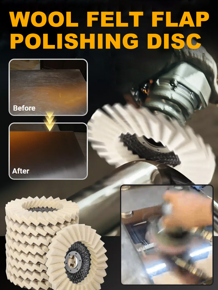 Ultimate Mirror-Finish Flap Disc: Turn Rustinto a Mirror in Seconds! Fits 4.5" & 5" Grinders. 【Free Trial with FullRefund】