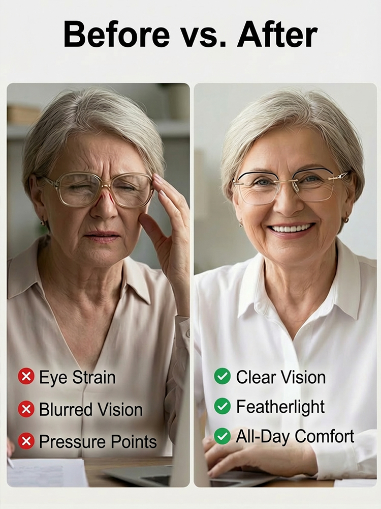 ✨Instant vision upgrade for the price of a few burgers! These high-end German boutique readers feature smart auto-focus and blue-light protection. They adjust to YOU automatically. No prescription needed—ready to wear!✨