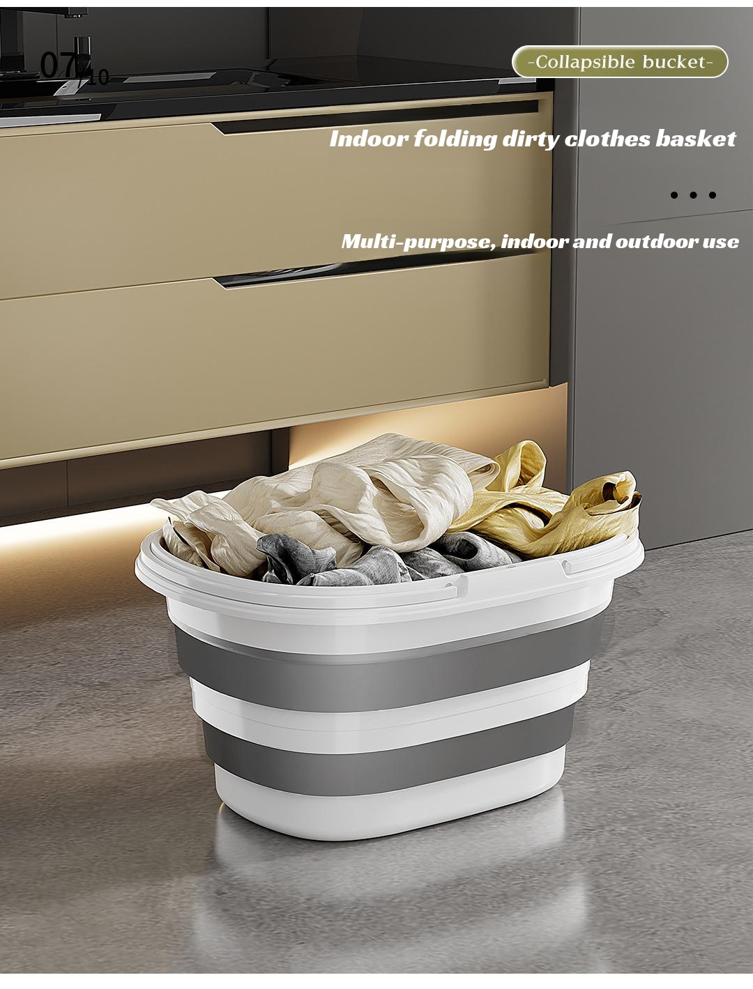 Quasi brand foldable bucket for home and travel
