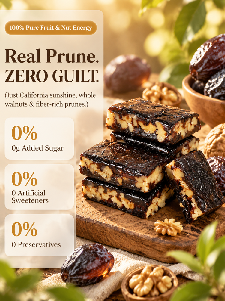 ✨ Made with Freshly Harvested Fruits of the Day! Premium California Prune & Walnut Superfood Bites, handcrafted and naturally sweet! ✨