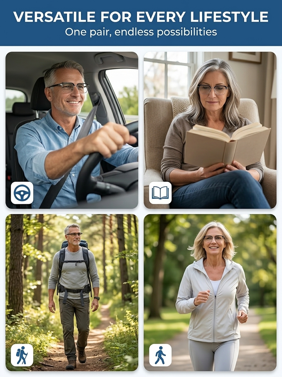 🌟For the price of a single meal 🍔, get high-tech auto-focus, blue light blocking reading glasses 🤓—no need to worry about compatibility! 👍
