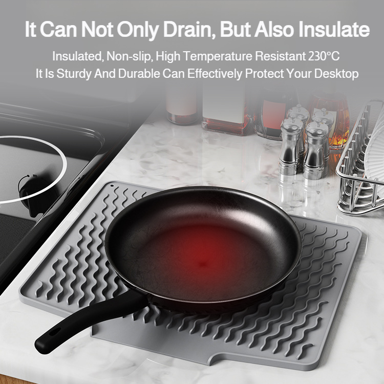 Kitchen Countertop Water Filter Mat Ramp Drying Thermal ulation