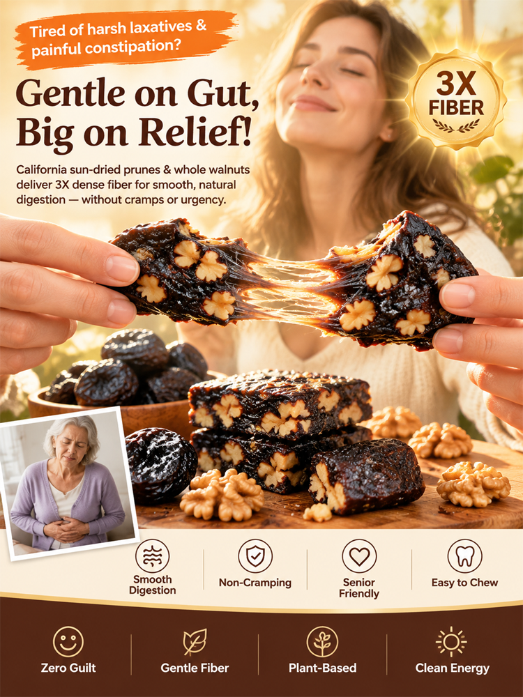 ✨ Made with Freshly Harvested Fruits of the Day! Premium California Prune & Walnut Superfood Bites, handcrafted and naturally sweet! ✨