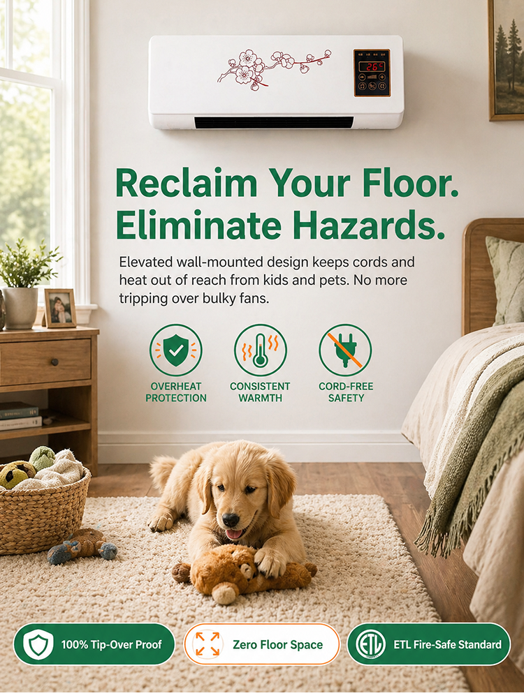 German No-Install Wall AC:Plug & Play Cooling & Heating. No-Drill. 10-Year Warranty