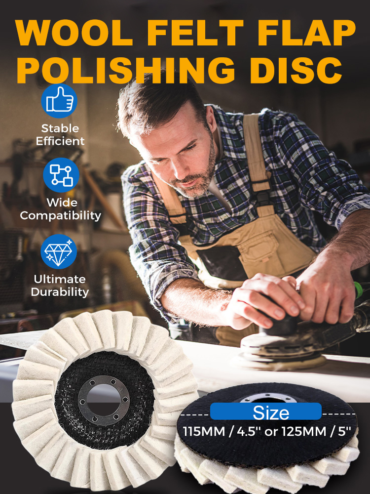 Ultimate Mirror-Finish Flap Disc: Turn Rustinto a Mirror in Seconds! Fits 4.5" & 5" Grinders. 【Free Trial with FullRefund】