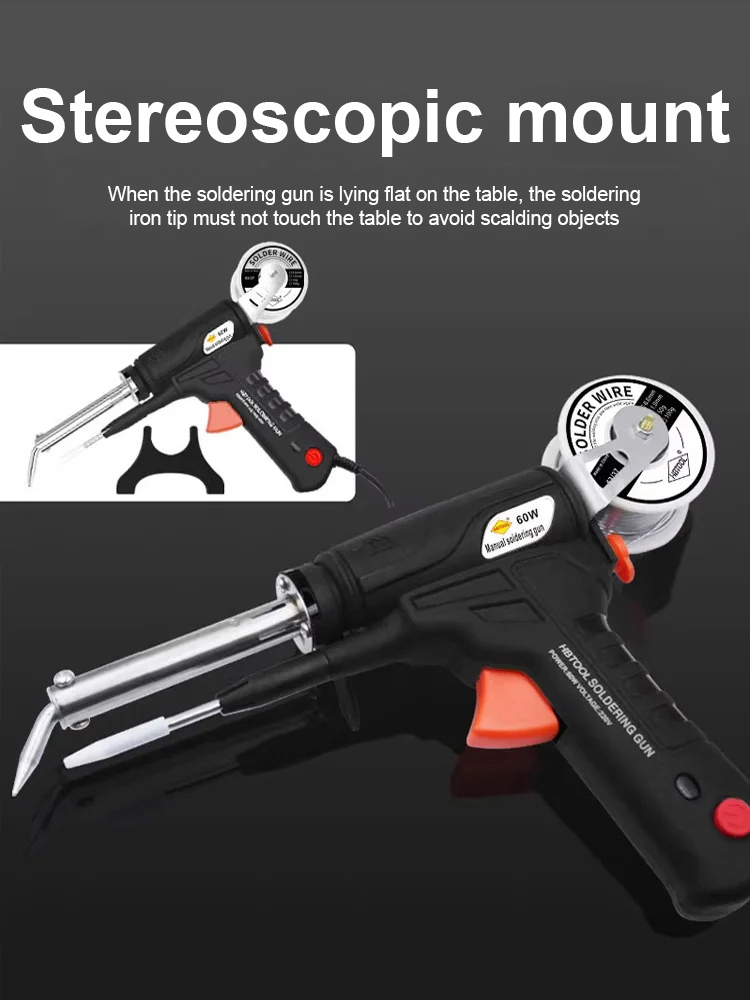 Household soldering iron with switch