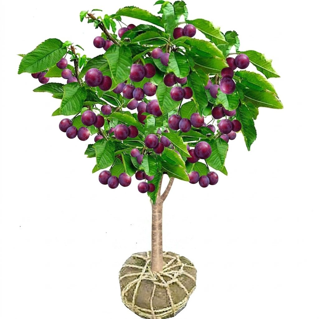🍒 <Harvest in Just 60 Days> Giant Red-Flesh Cherry-Plum Hybrid—30% Sugar & Grows like a Wildflower! 🍒