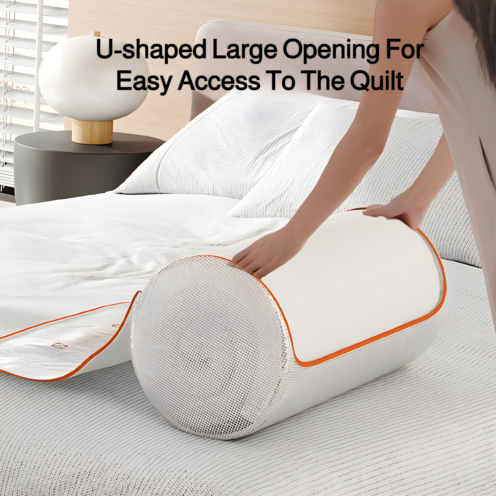 Cylindrical PVC clothing quilt storage bag waterproof, moisture-proof and compressible new style clo