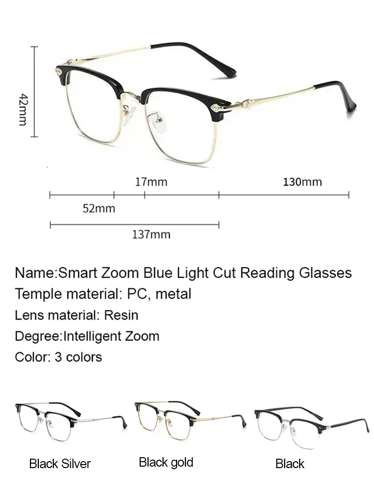 ✨Instant vision upgrade for the price of a few burgers! These high-end German boutique readers feature smart auto-focus and blue-light protection. They adjust to YOU automatically. No prescription needed—ready to wear!✨