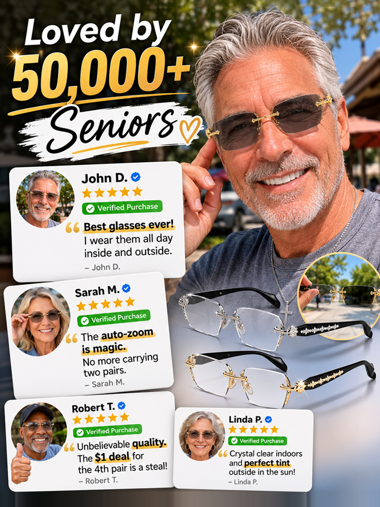 ☀️ Auto-Adjusting Smart Glasses | Medical Grade Titanium | 3s Transition Sunglasses | 30-Day Risk-Free Trial ☀️