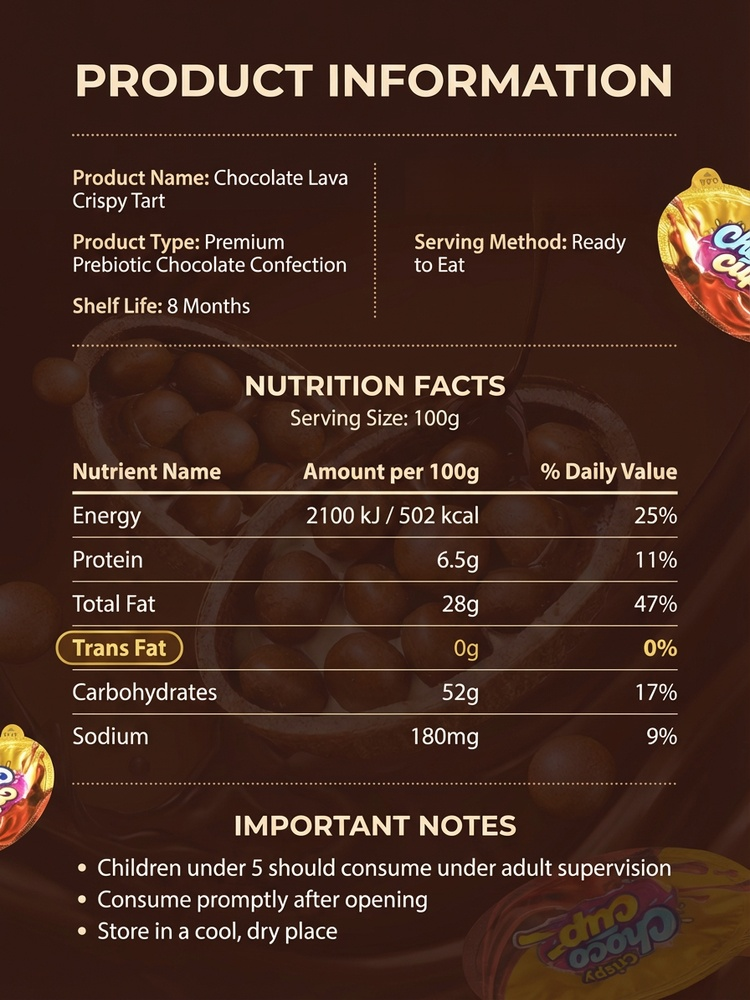 🍫【No Additives • Low Sugar】Rich DarkChocolate Prebiotic Lava Tarts! 🥜 A crunchy, melting flavor explosion in every bite! ✨