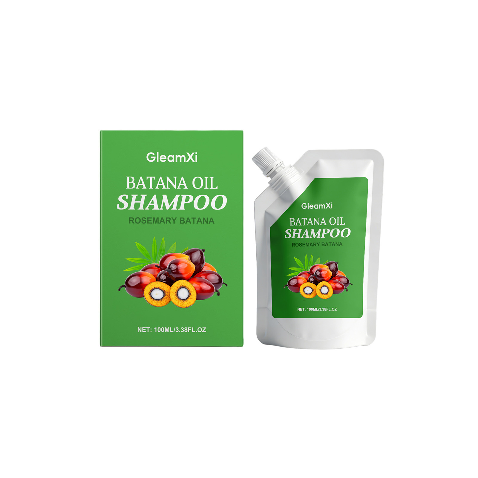 ✨【100% Pure Palm Fruit Formula】 Hair Growth Promoting, Silicone-Free PalmFruit Regrowth & Care Shampoo 🌿