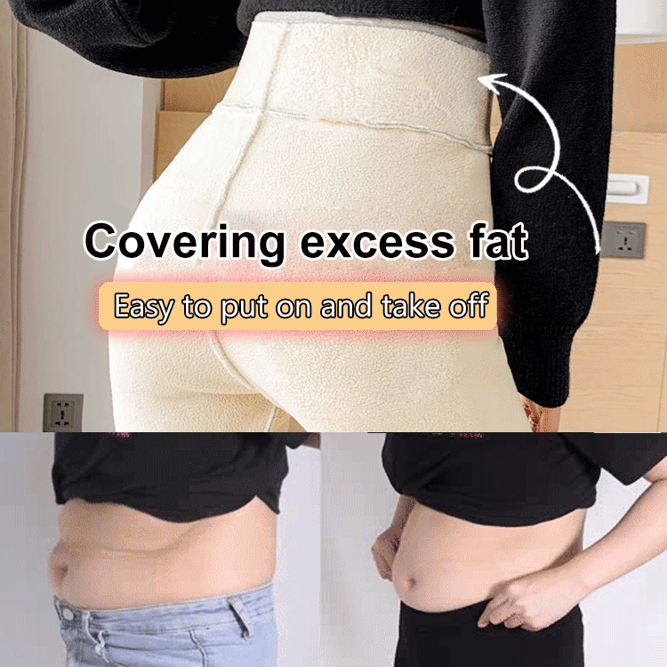 🖤 Black Friday MEGA SALE! 🖤 Look 5cm Taller Instantly! ✨ Leg-Sculpting, Ultra-Warm Sherpa Fleece Leggings!