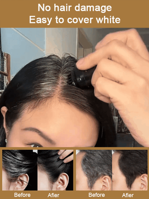 【Cover Grays in 3 Seconds】Buy 1, Get 1 FREE on our Golden Touch-Up Hair Comb