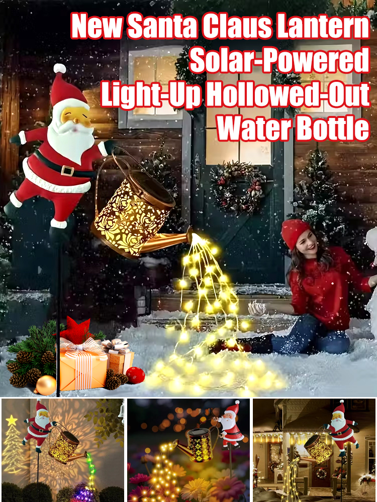 🎶 Musical Snow Globe Lantern 💡 with Lighted Santa Claus's Gift List 🎅, Water Lantern with Swirling Glittering ✨, Christmas Home Decoration 🏠 &Gift 🎁, Battery Operated 🔋 or USB Powered 