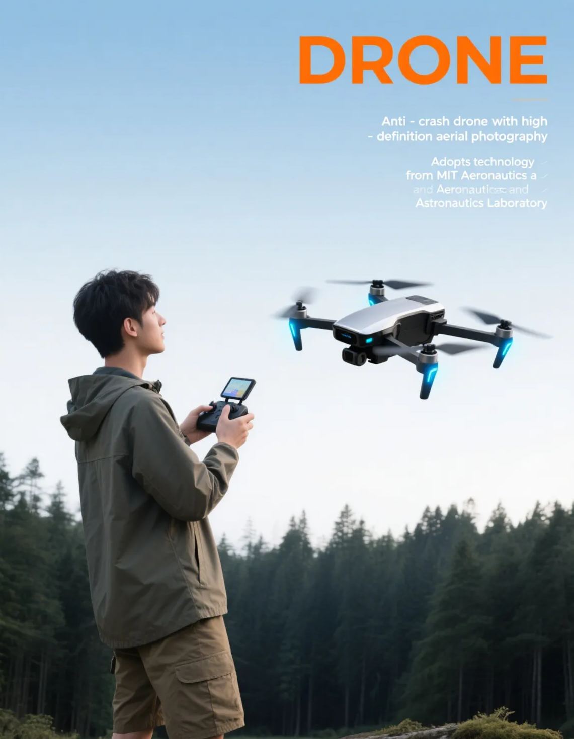 🚁【Anti-Crash】 Drone for Adults & Beginners 🛡️ Free Crash Replacement | 8K Camera, GPS & 2-Hour Flight Time