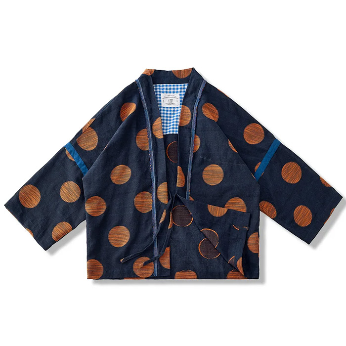ヘビーウェイト 藍染刺し子生地 フレンチヴィンテージワークジャケット