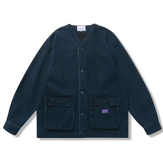ヘビーウェイト 藍染刺し子生地 フレンチヴィンテージワークジャケット