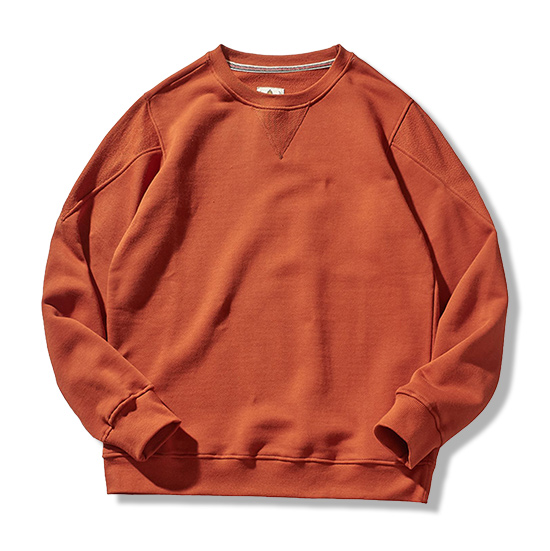 クラシックなVガゼット付き 無地スウェット – Rustaku