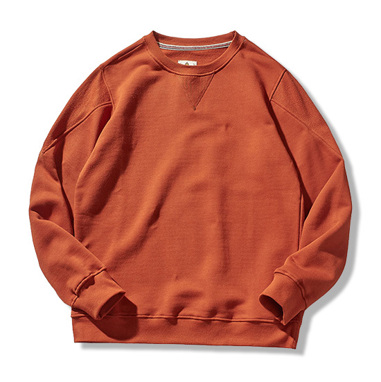 クラシックなVガゼット付き 無地スウェット – Rustaku