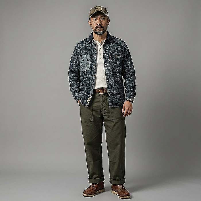 ペイズリー 柄-Rustaku