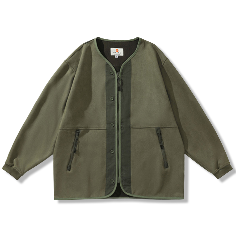 itimi パッチワーク ミリタリージャケット 25SS パッチ付きミリタリージャケット M8445A．000
