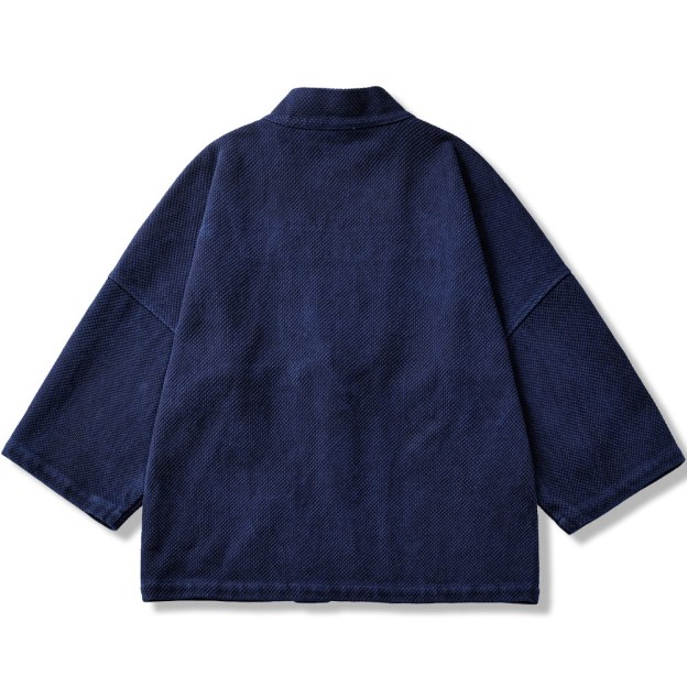 セール 藍染消防半纏チュニックベスト 半纏 レディース