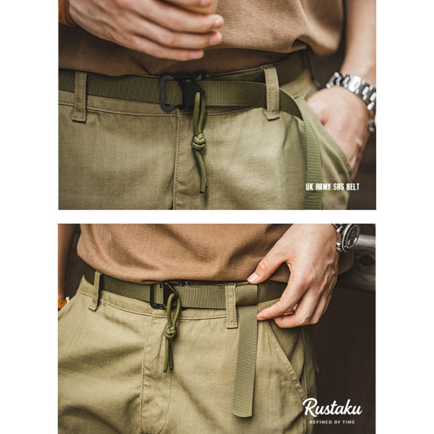 ミリタリーテイストタクティカルベルト / パラシュートバックル仕様