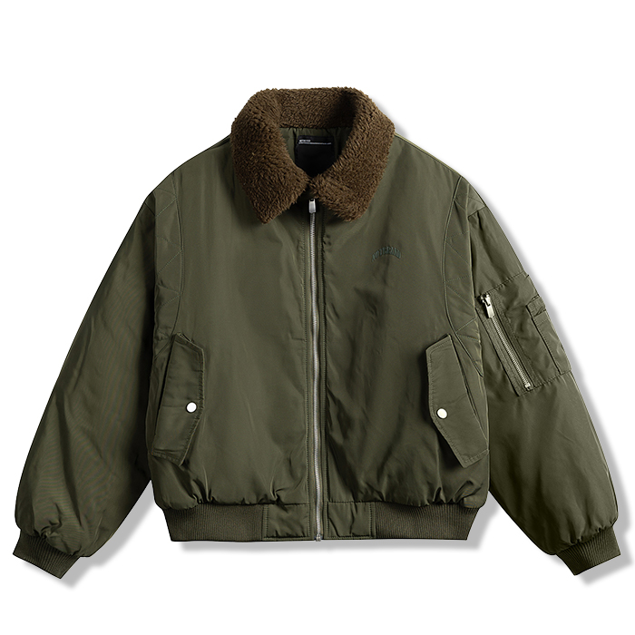ボア折り襟中綿フライトジャケット – Rustaku