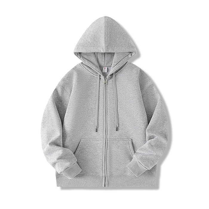 フード付き裏起毛ジップアップパーカー – Rustaku