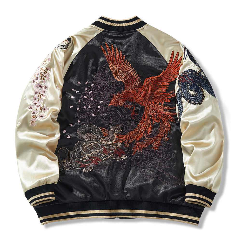 吉祥四霊 」王者の正統を象徴する 総刺繍横須賀ジャンパー – Rustaku