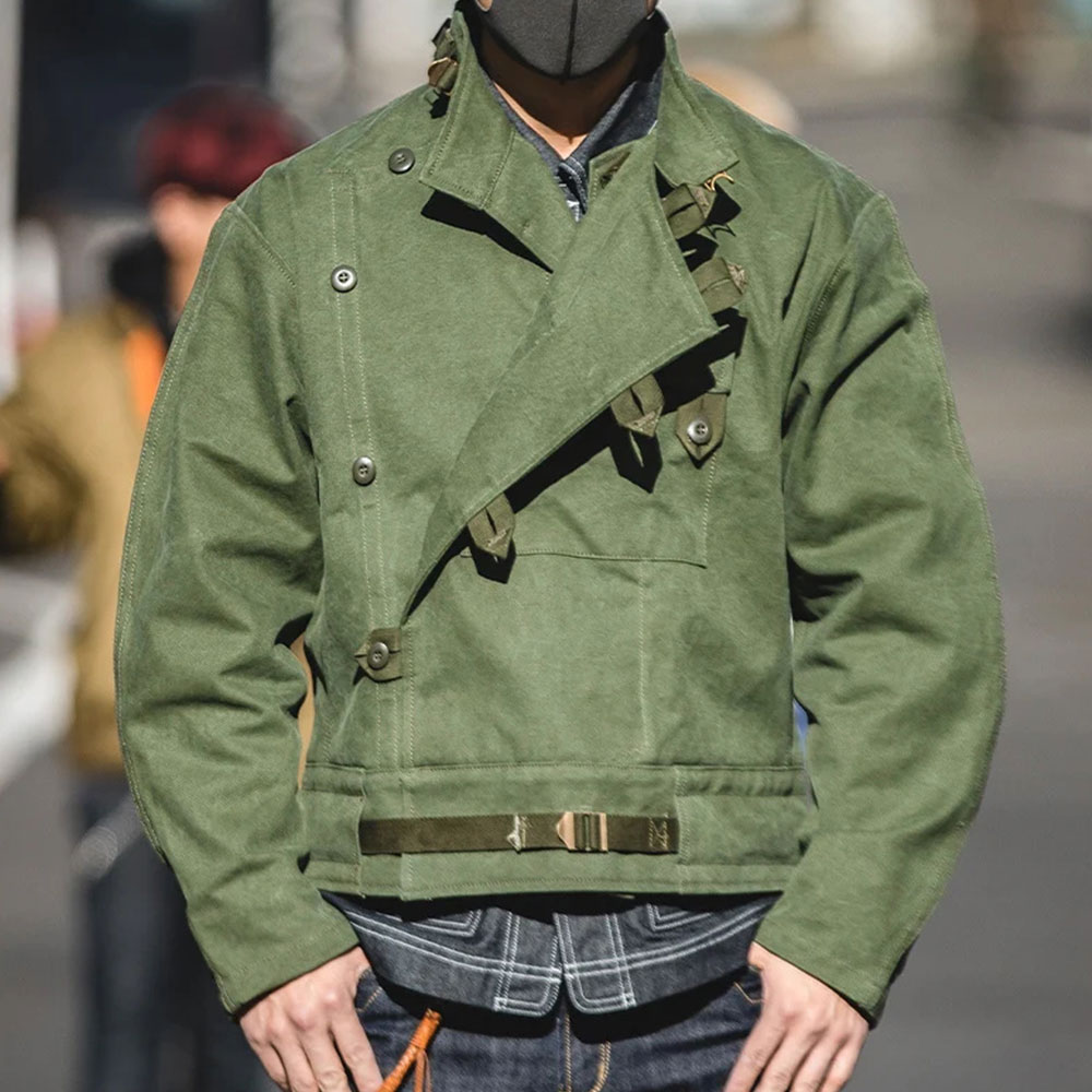 ヴィンテージ スウェーデン軍　モーターサイクルジャケット　バイクジャケット ヴィンテージスウェーデン軍バイクジャケット – Rustaku
