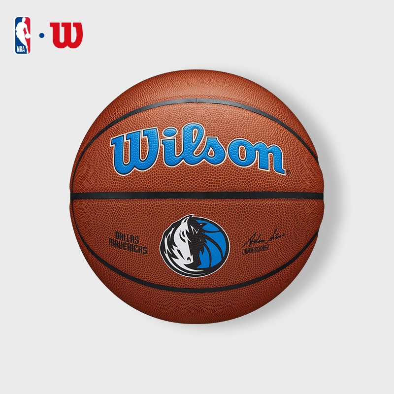 Wilson NBA Dallas Mavericks Official Composite Leather Basketball Size 7 Indoor/Outdoor