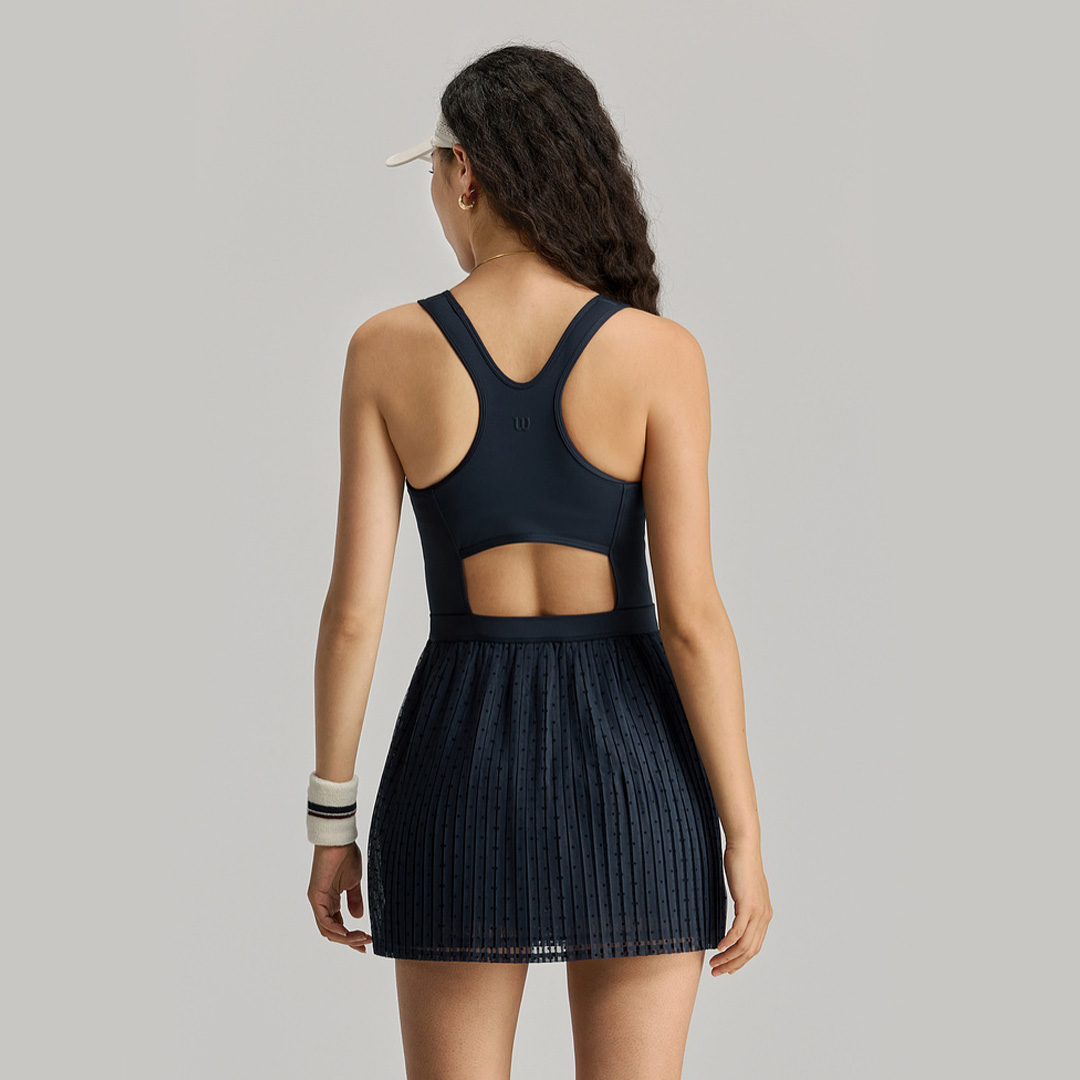 Wilson Pleated Mesh Dress