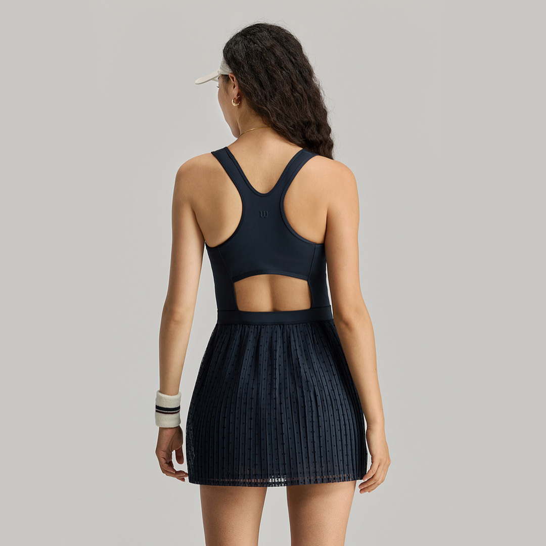 Wilson Pleated Mesh Dress