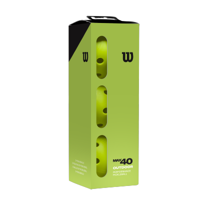 MAX 40 OUTDOOR PICKLE BALL 3 PACK GREEN