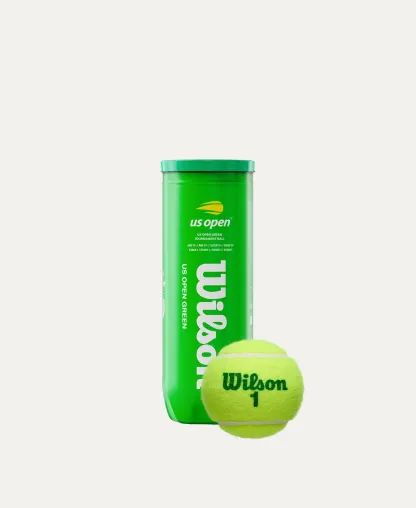 Wilson US Open Green Tournament 3-Ball Can (12 Balls/4 Packs)