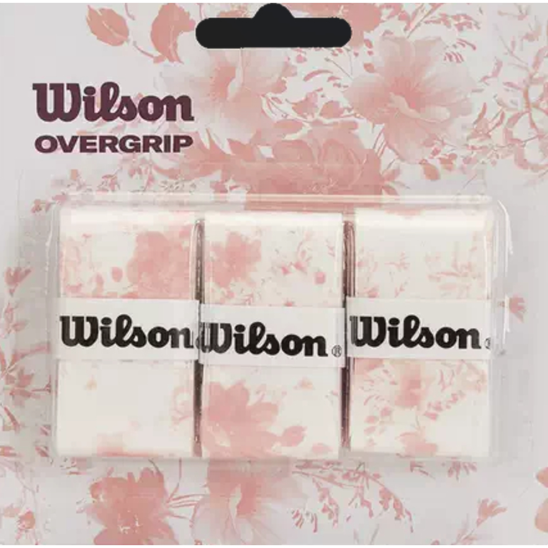 Wilson 2024 Flower Overgrip 3 Pack Smu Pink