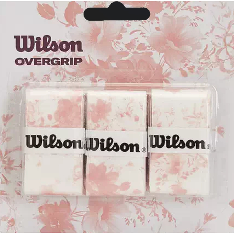 Wilson 2024 Flower Overgrip 3 Pack Smu Pink