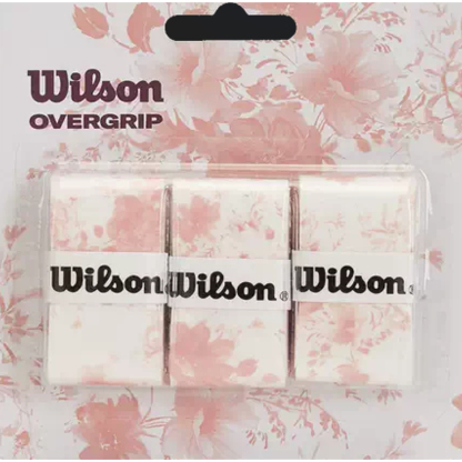 Wilson 2024 Flower Overgrip 3 Pack Smu Pink