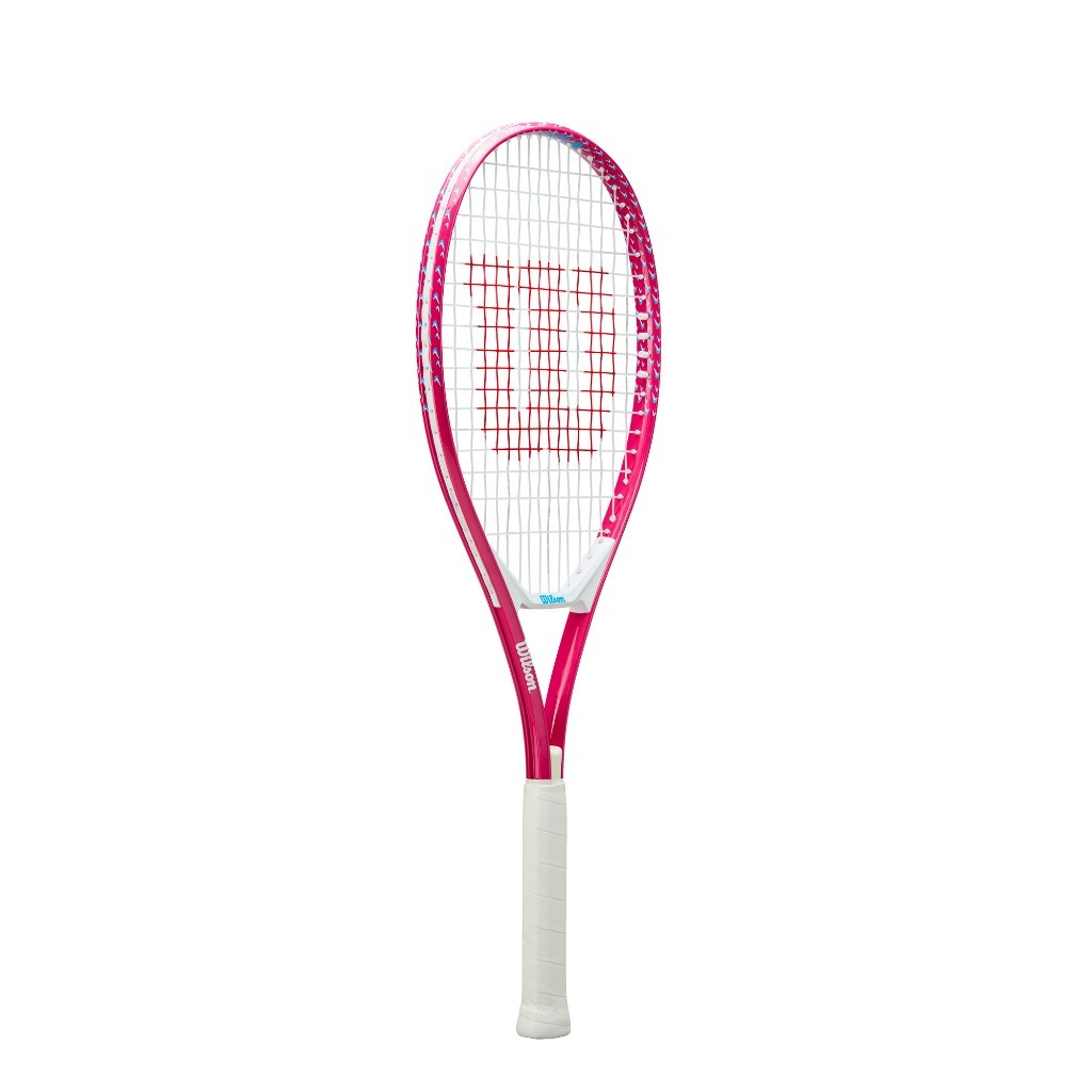 Wilson Ultra Power JR Tennis Racket Pink 19/21/23/25in Lightweight Aluminum Prestrung Bumper Guard